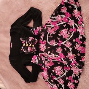 Ma*rs Bow and Pearl Pattern Dress